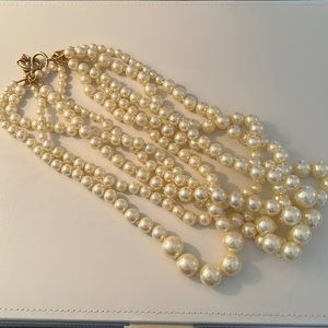 J.Crew multi strand pearl necklace